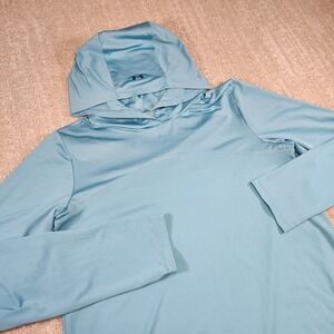 Under Armour Hoodie Women Medium Iso Chill Blue Quick Dry UPF Outdoor Hiking